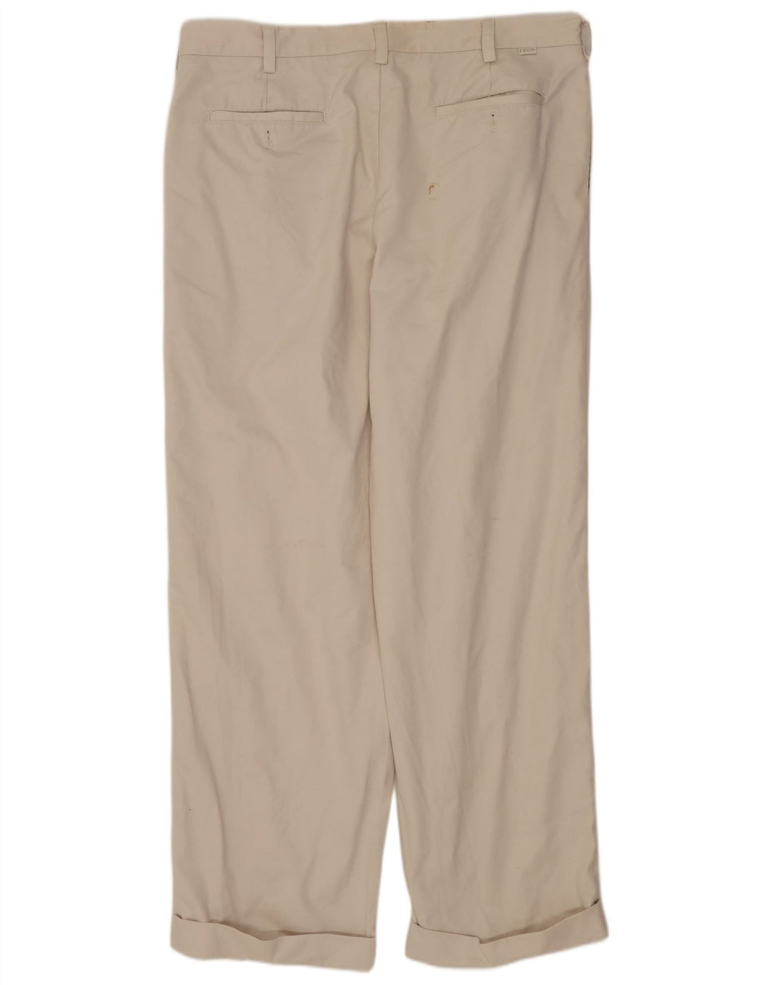 IZOD Herre Pegged Chino Bukser W36 L32 Beige Bomuld