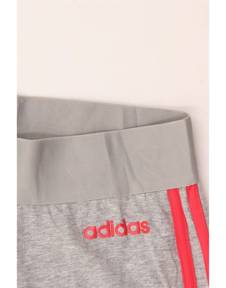 ADIDAS Womens Leggings UK 12 Medium Grey Vintage Adidas and Second-Hand Adidas from Messina Hembry 