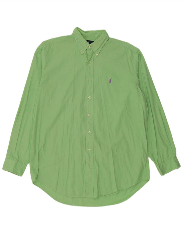 Ralph Lauren Herre Classic Fit skjorte Stor grøn bomuld