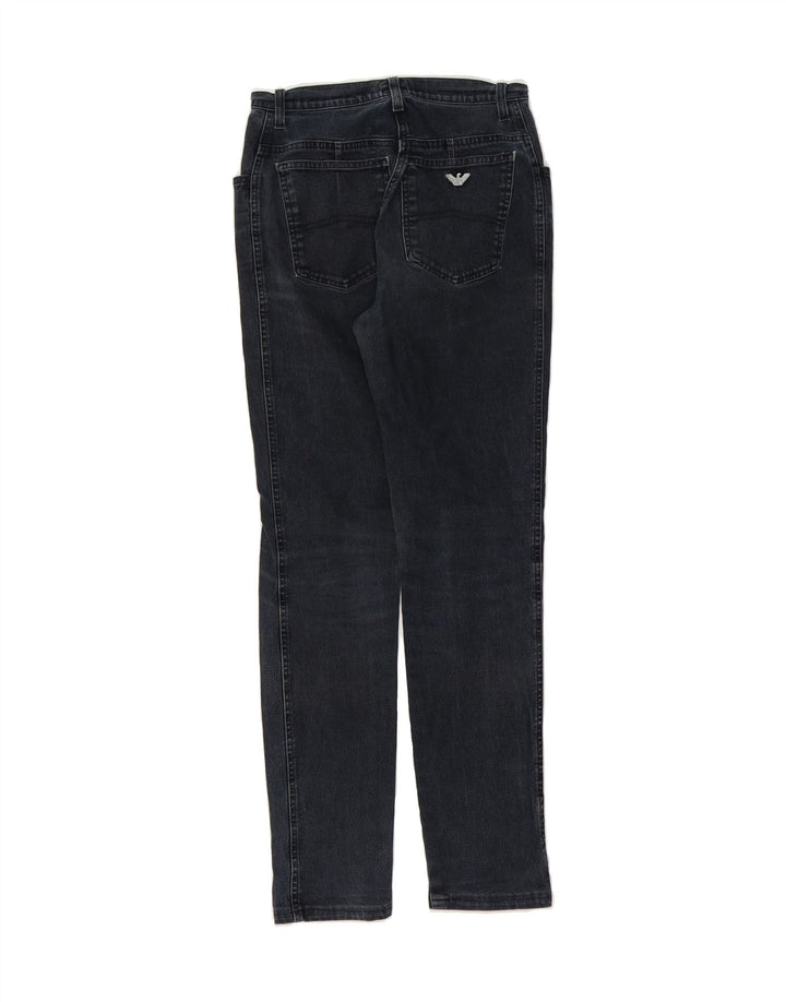 ARMANI Womens Slim Jeans W28 L30 Blue Cotton Vintage Armani and Second-Hand Armani from Messina Hembry 