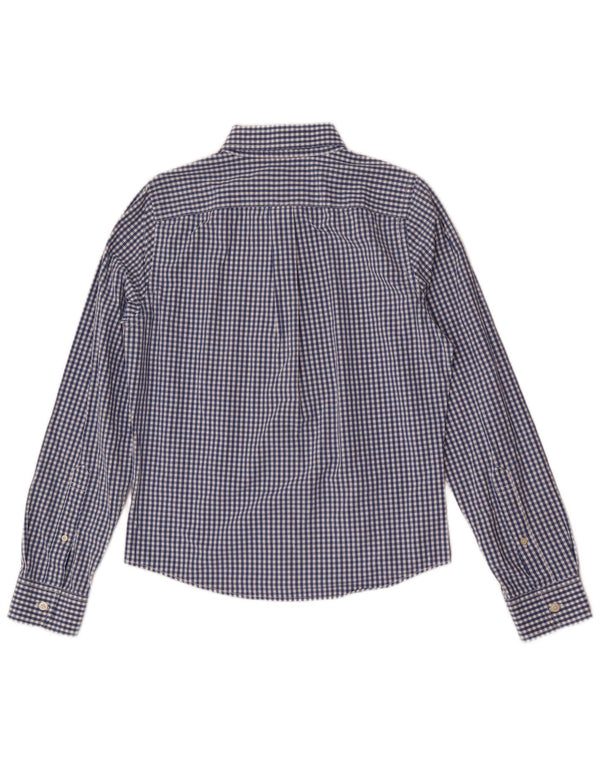 Abercrombie & Fitch Herre Muscle Shirt Small Blue Gingham