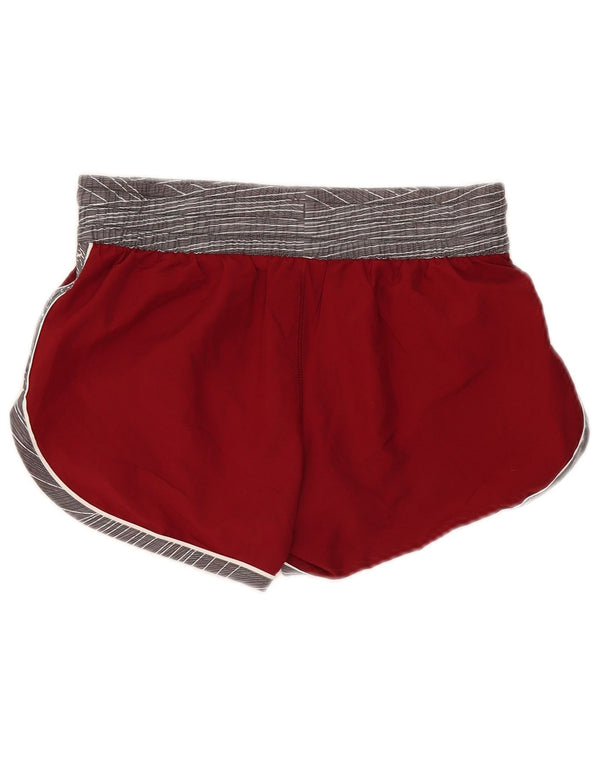 Under Armour Dame Sports Shorts UK 10 Small Burgundy