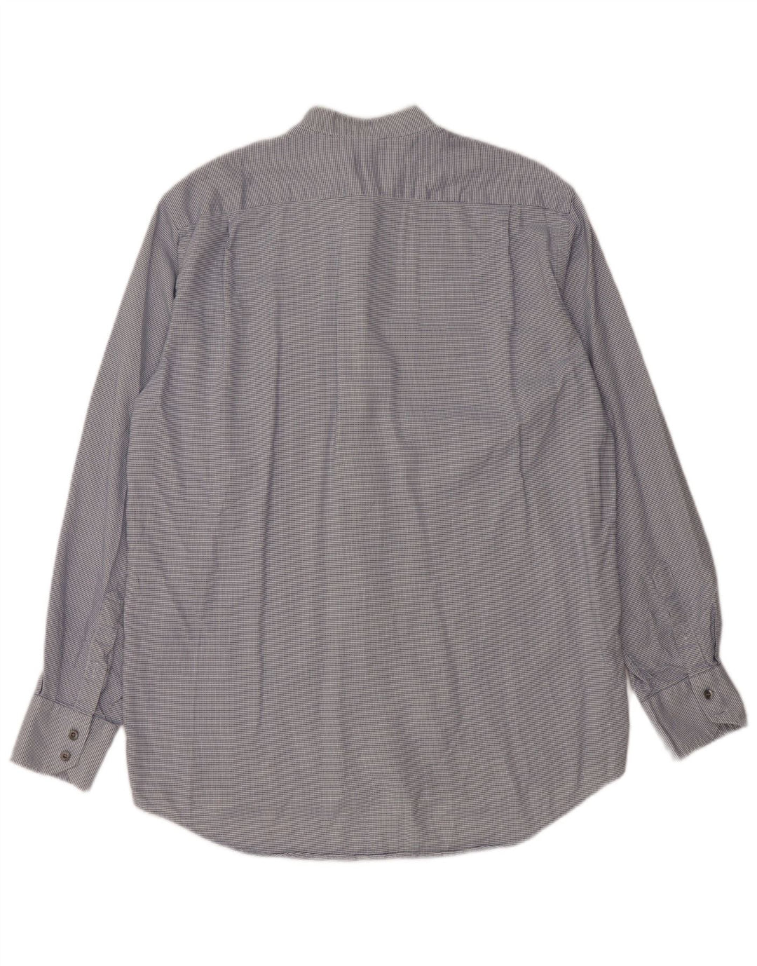 Lacoste Herre Ternet skjorte størrelse 40 Medium Blue Houndstooth Bomuld Classic