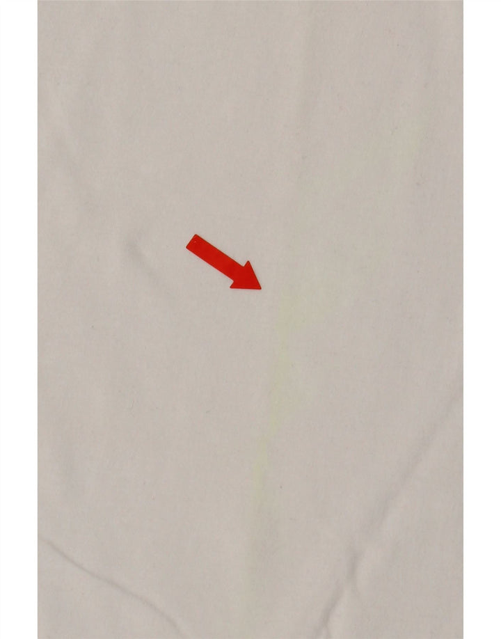 REEBOK Mens Graphic T-Shirt Top Small White Vintage Reebok and Second-Hand Reebok from Messina Hembry 