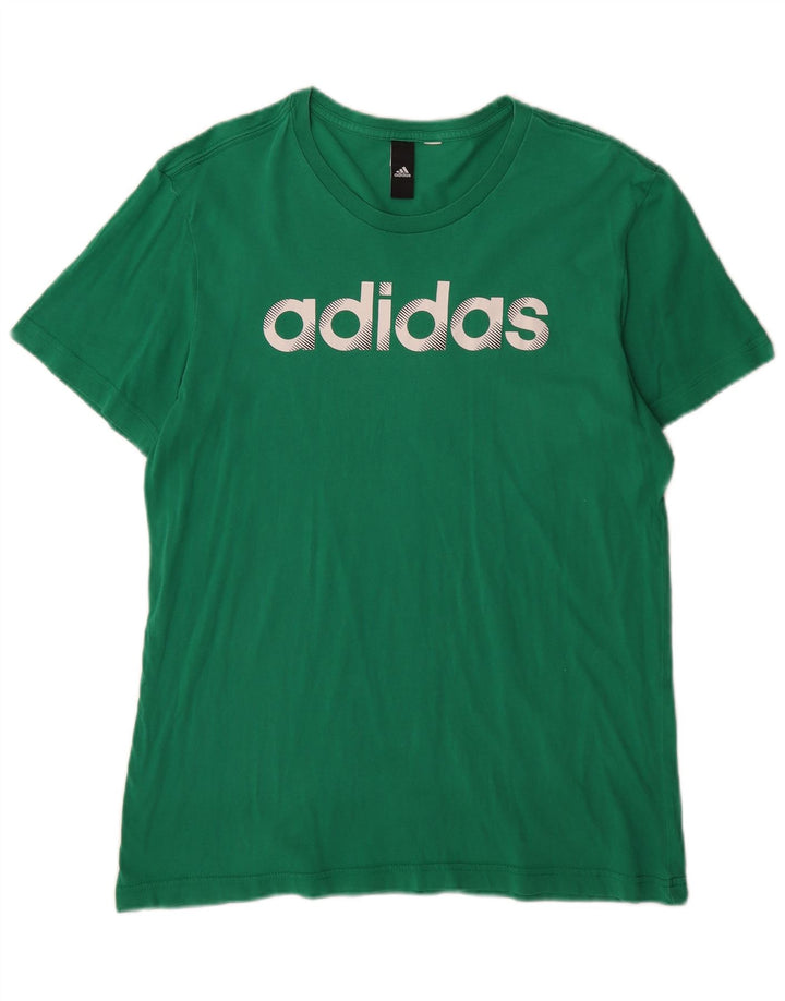 Adidas Herre grafisk T-shirt Top Medium Grøn