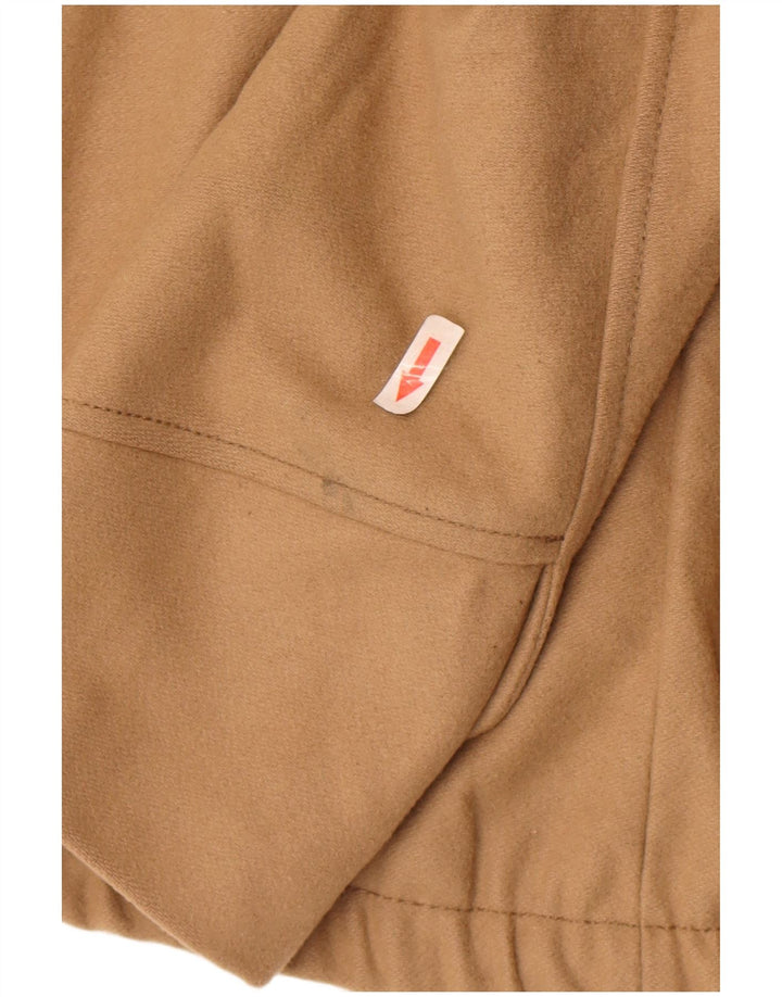 Zara Dame Hooded Bomber Jacket UK 10 Small Brown