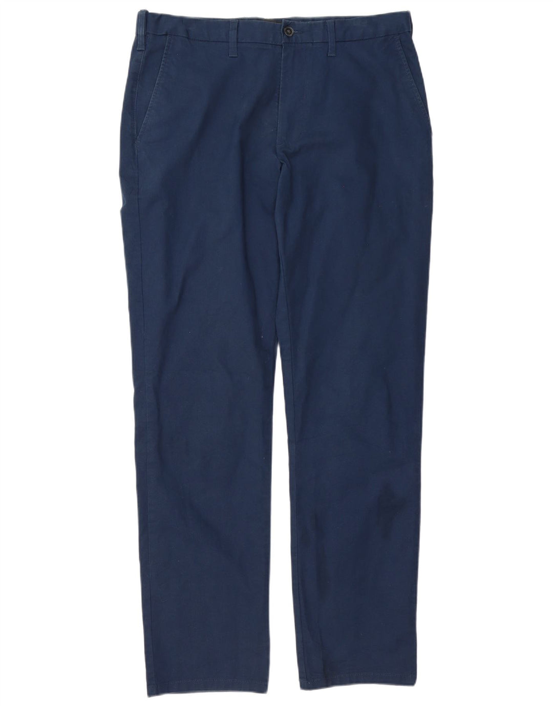 Marks & Spencer Herre Regular Fit Chinobukser W34 L33 Marineblå Bomuld