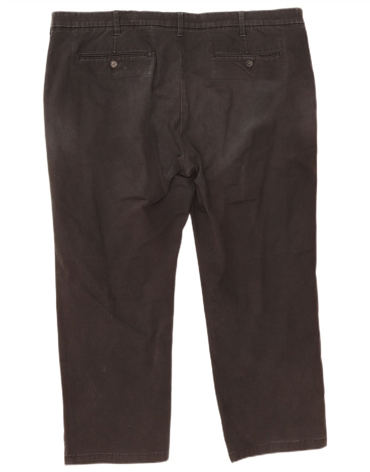 Marks & Spencer herre Regular Fit cropped bukser W44 L25 sort bomuld