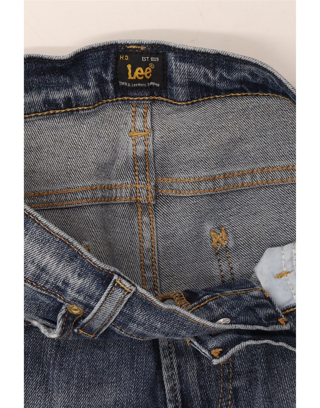 LEE Womens Rider Straight Jeans W29 L30 Navy Blue Cotton Vintage Lee and Second-Hand Lee from Messina Hembry 