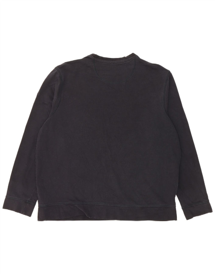Marks & Spencer Herre Sweatshirt Jumper 2XL Sort Bomuld