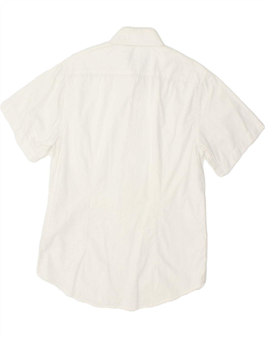 JULES Mens Short Sleeve Shirt Size 39 40 Medium White Cotton Vintage Jules and Second-Hand Jules from Messina Hembry 