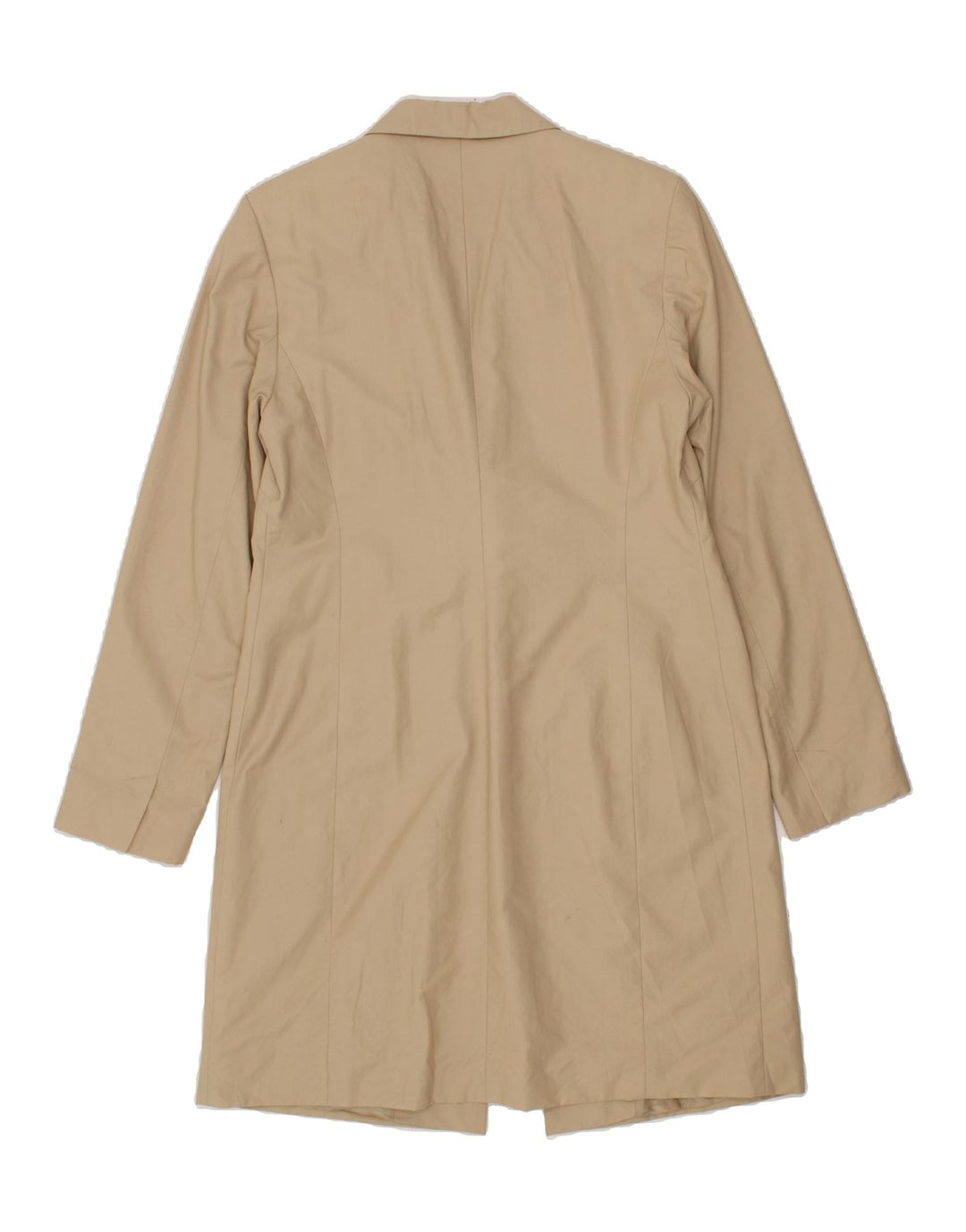 VINTAGE Womens Overcoat UK 14 Medium Beige Vintage Vintage and Second-Hand Vintage from Messina Hembry 