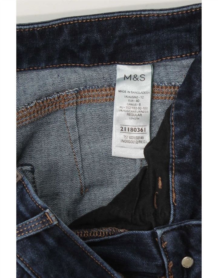 Magic Womens Slim Jeans UK 12 Medium W30 L26 Marineblå Bomuld
