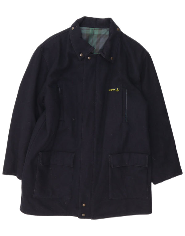 Navigare Herre Vendbar Overfrakke UK 40 Large Navy Blue