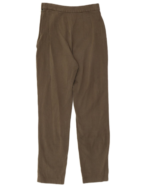 ICEBERG Dame Højtaljede Casual Bukser IT 40 Small W24 L27 Khaki