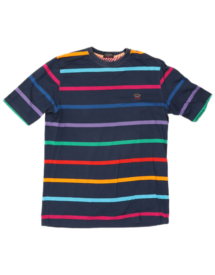 Paul & Shark Herre Yachting T-Shirt Top Medium Marineblå Stribet