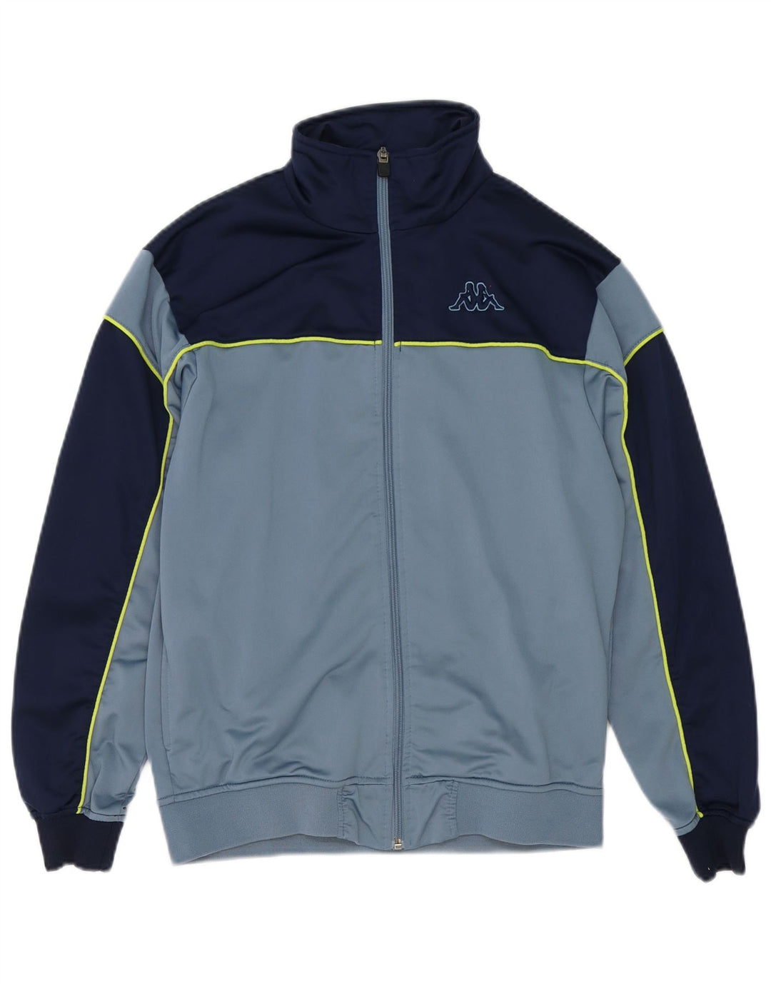 Kappa Træningsdragt til mænd, topjakke, lille blå farveblok polyester