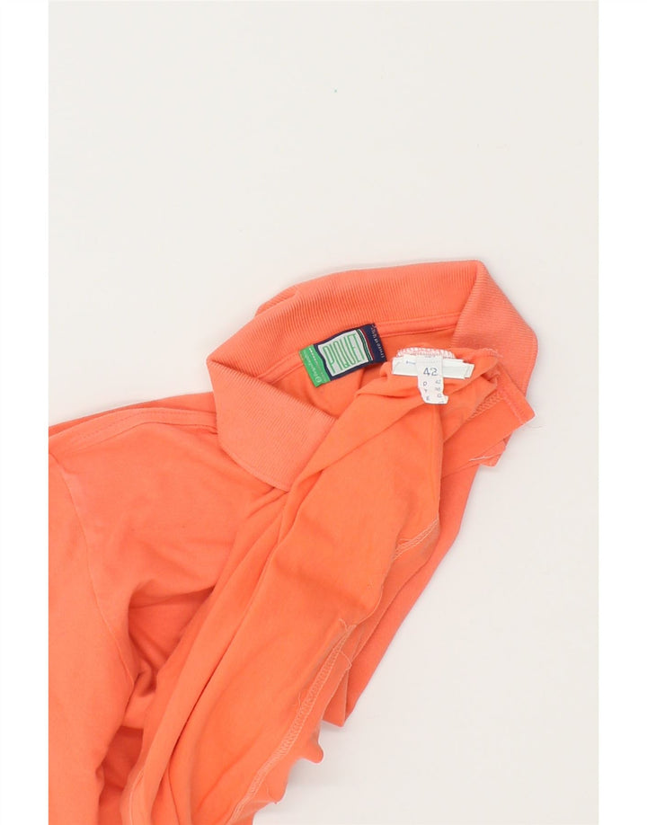 SERGIO TACCHINI Womens Polo Shirt IT 42 Medium Orange Cotton Vintage Sergio Tacchini and Second-Hand Sergio Tacchini from Messina Hembry 
