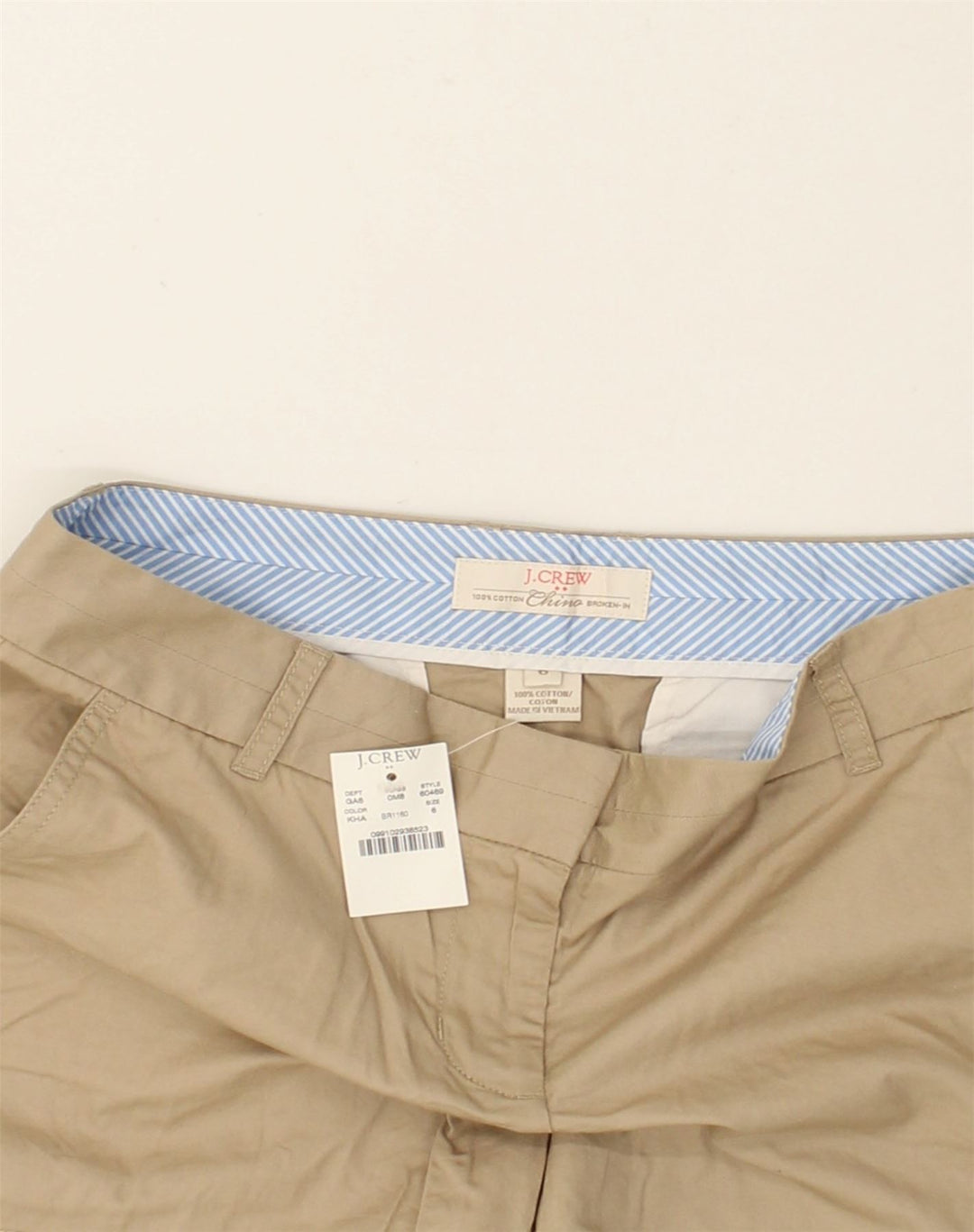 J. CREW Womens Broken In Chino Shorts US 6 Medium W30 Brown Cotton | Vintage J. Crew | Thrift | Second-Hand J. Crew | Used Clothing | Messina Hembry 