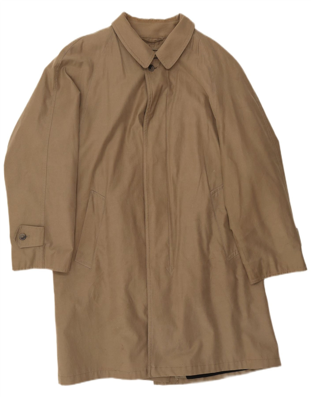 Jaeger Herre Loose Fit Overfrakke UK 38 Medium Beige Bomuld