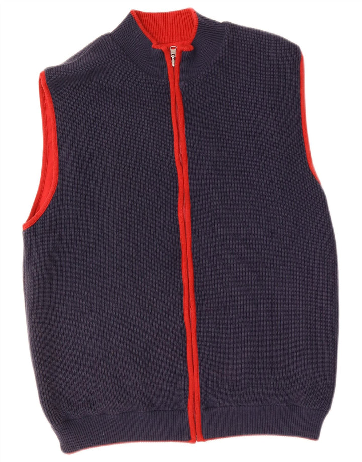 BOGGI Herre vendbar Gilet IT 52 XL Rød polyakryl