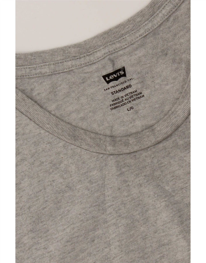 Levi's Herre T-Shirt Top Stor Grå Bomuld