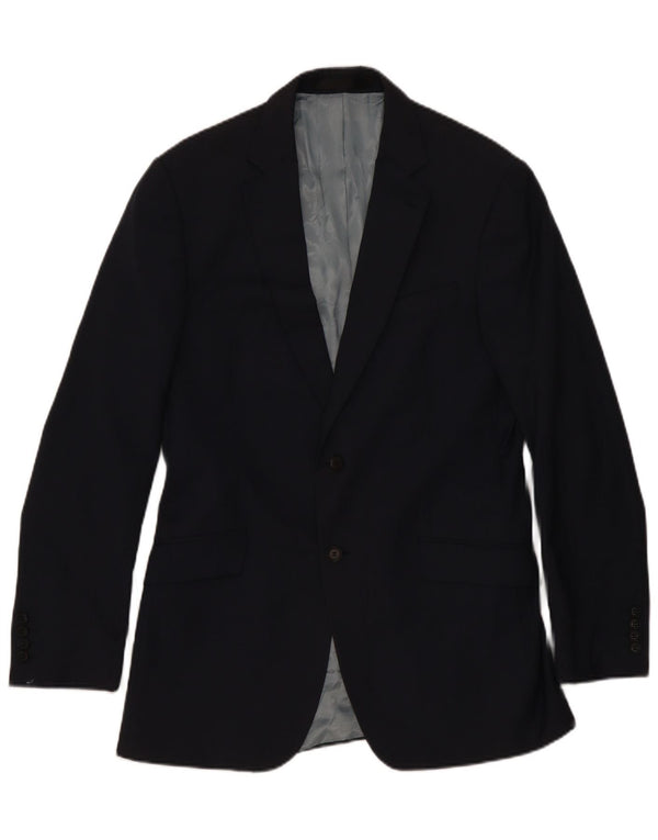 Marks & Spencer Herre 2-knaps blazerjakke UK 40 Medium Navy Blue Classic