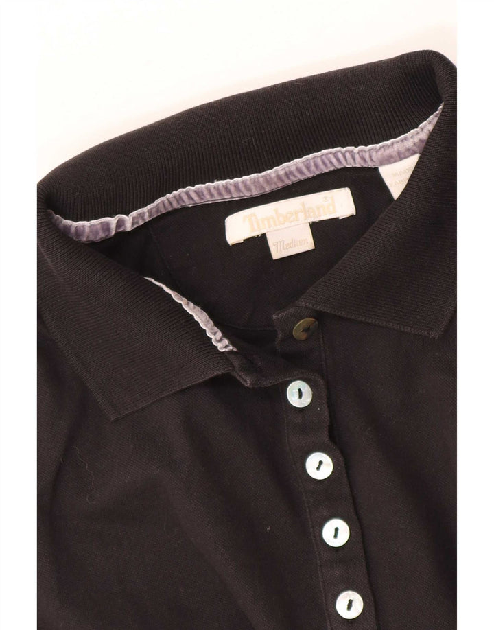 Timberland Dame Polo Shirt UK 12 Medium Sort
