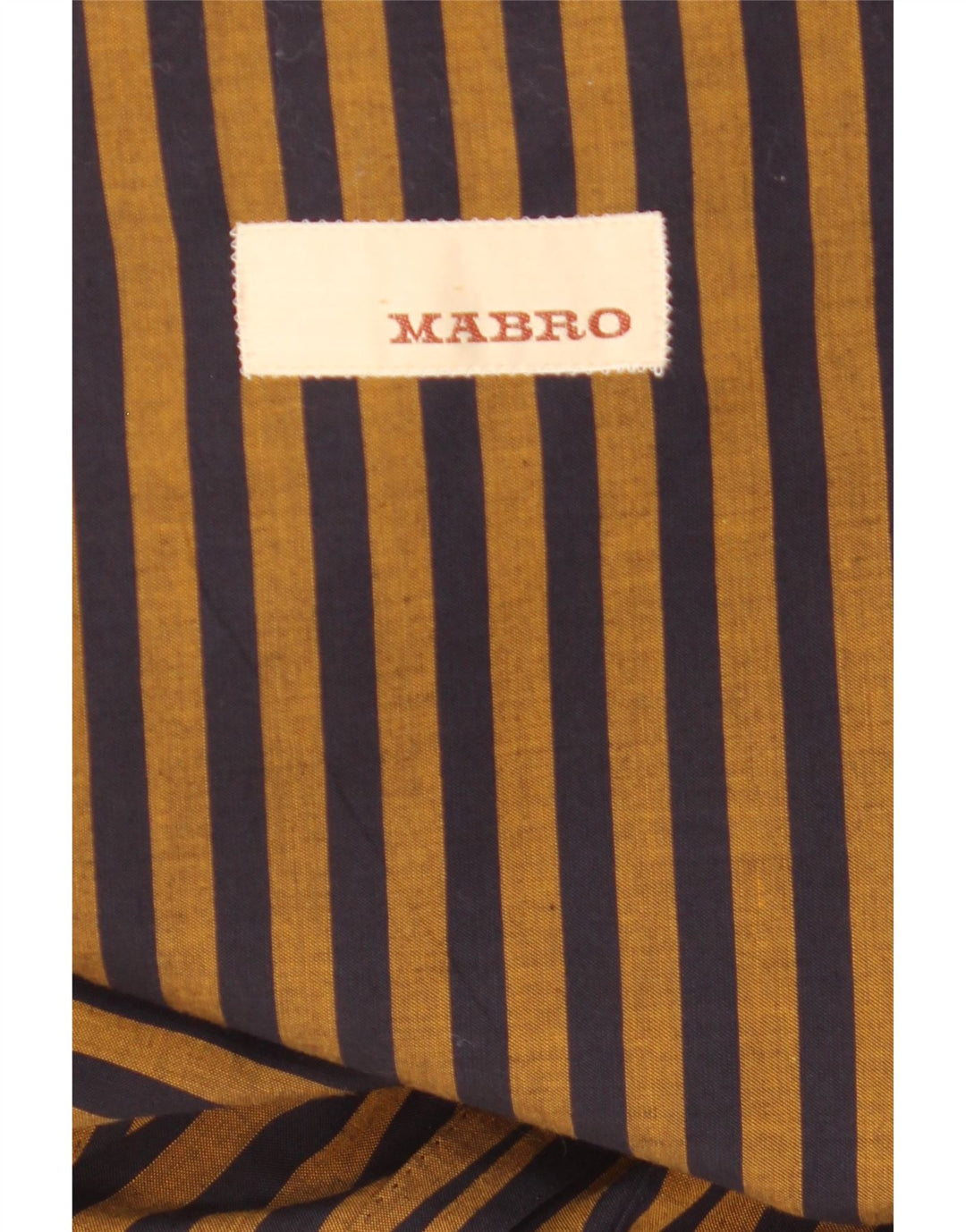 Mabro Herre 2 Knaps Blazer Jakke UK 38 Medium Brun Nålestribet Bomuld