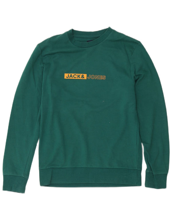 Jack & Jones Herre grafisk sweatshirt jumper lille grøn bomuld