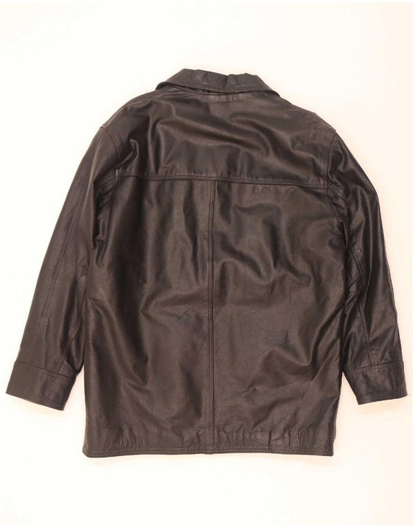 Shelter Bay Herre læderjakke UK 42 XL Sort