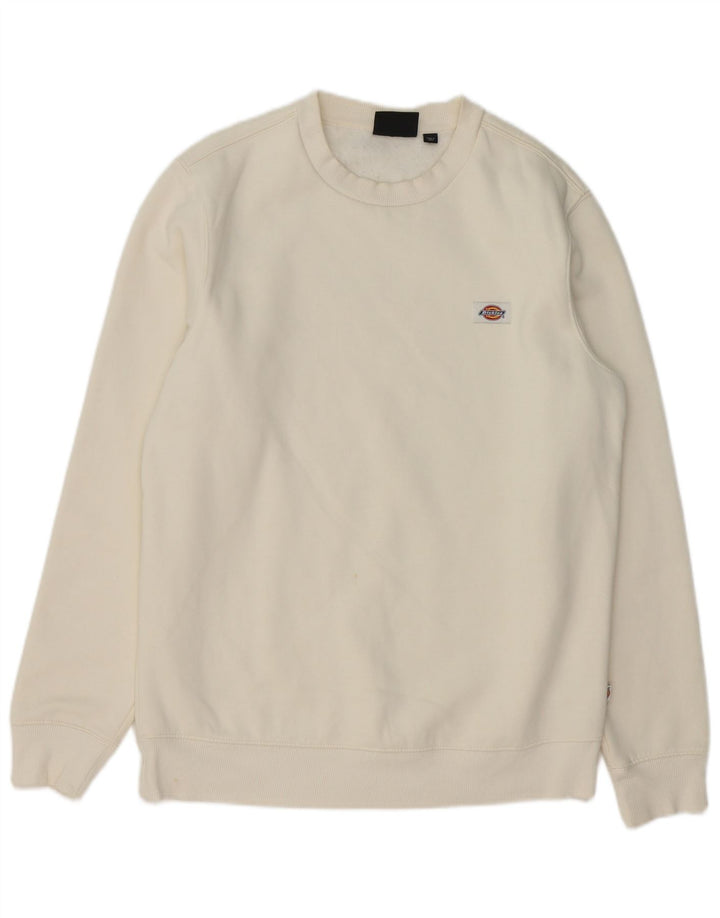 DICKIES Sweatshirt til mænd Medium Off White Bomuld