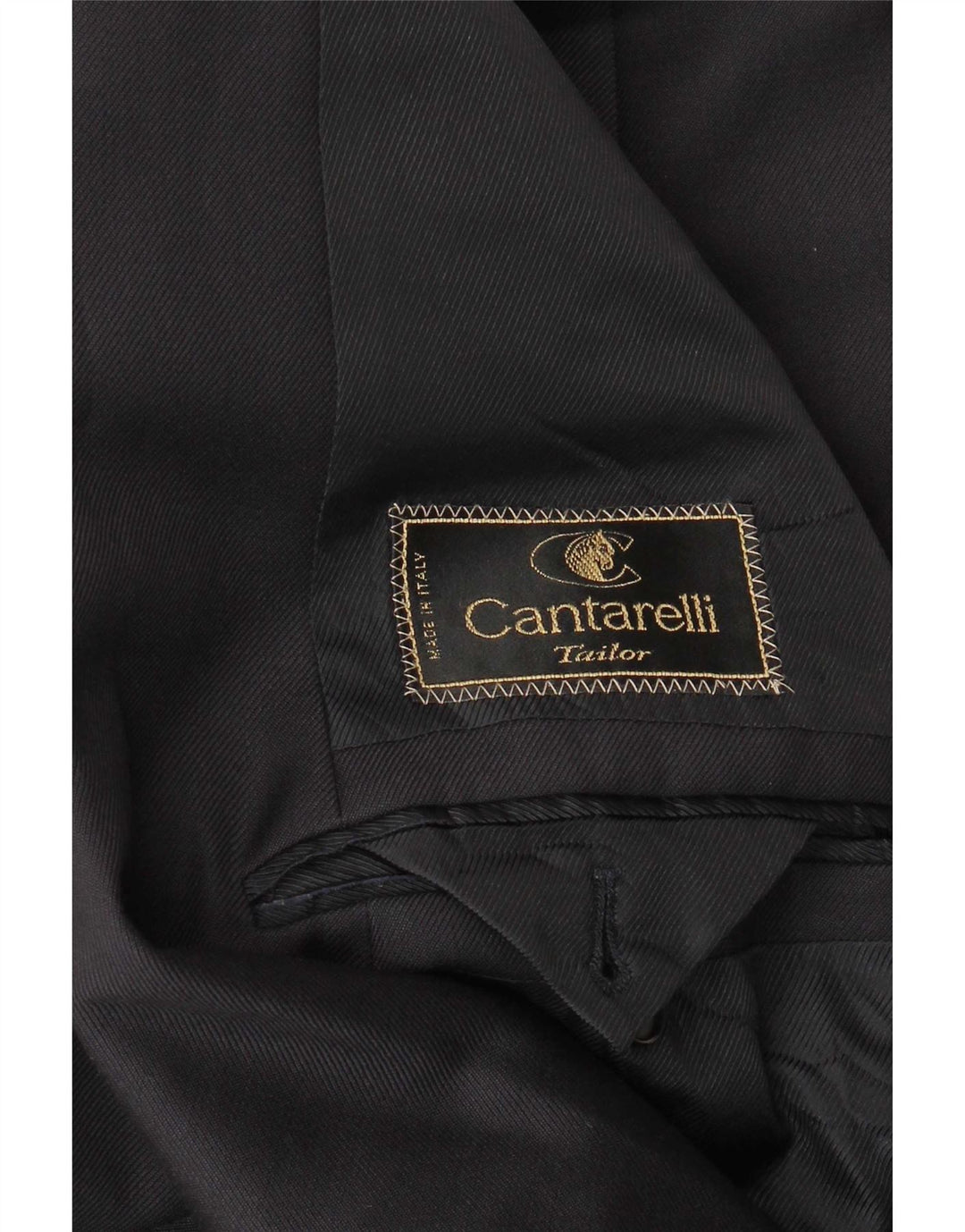 Cantarelli Herre Double Breasted Blazer Jacket UK 40 Large Black