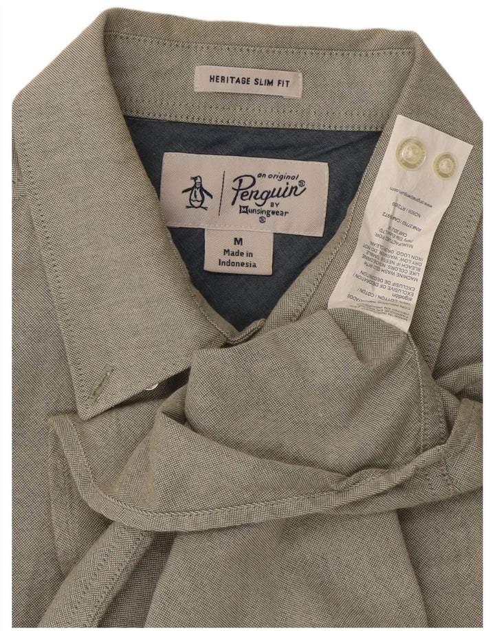 Penguin Heritage Slim Fit Skjorte Medium Khaki Bomuld