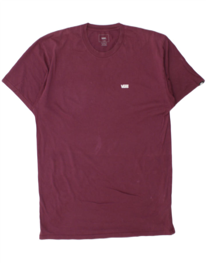 Vans Herre Classic Fit T-Shirt Top XL rødbrun bomuld