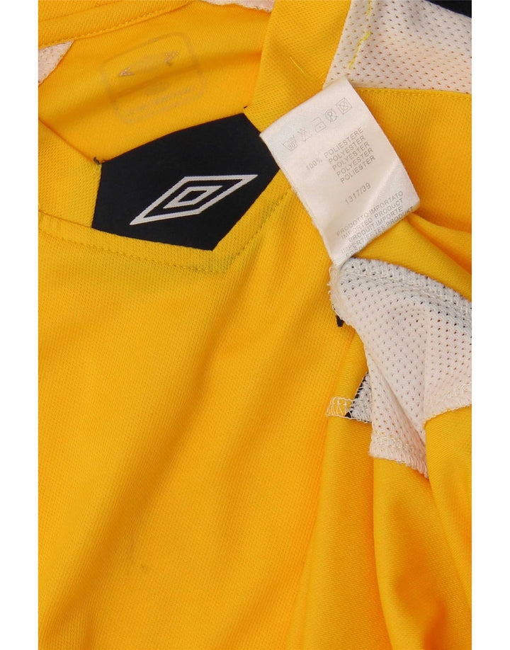 Umbro Herre Grafisk T-Shirt Top Lille Gul Colourblock Polyester