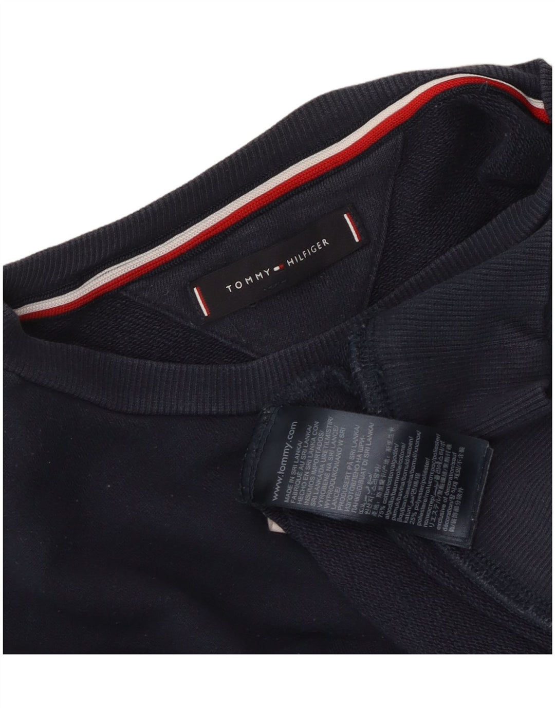 Tommy Hilfiger Grafisk sweatshirt til mænd, lille marineblå bomuld