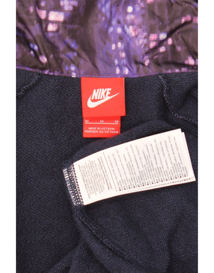 Nike hættetrøje med lynlås til mænd Medium Lilla Geometrisk bomuld