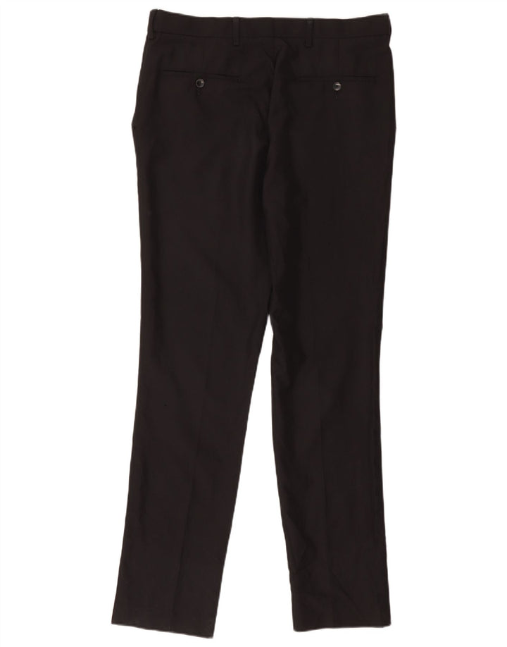 Marks & Spencer Herre Slim Chino Bukser W34 L33 Sort Polyester
