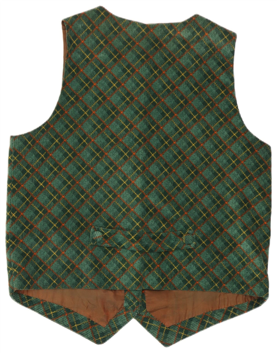 Vintage damevest UK 16 Stor grøn ternet