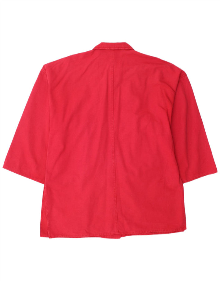 Marella Womens Oversized 3/4-ærmet Utility-jakke UK 12 Medium Rød