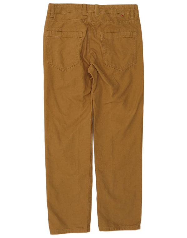 Fat Face Mens Straight Casual Trousers W32 L30 Beige Cotton