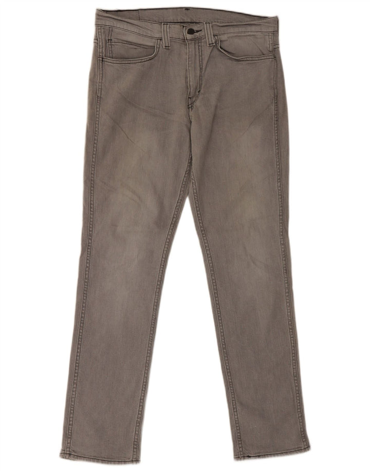 Levi's Herre 511 Tapered Slim Jeans W34 L32 Grå Bomuld