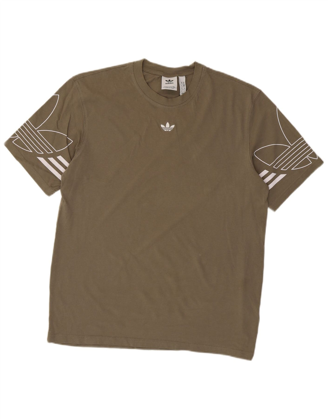 Adidas grafisk t-shirt til mænd, medium Khaki Bomuld