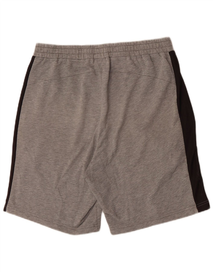 Puma Sportshorts til mænd, store grå farveblokke bomuld