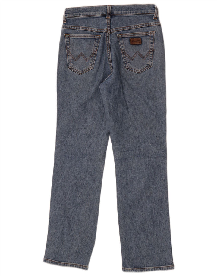 Wrangler Lige Jeans til kvinder US 10 Medium W28 L28 Blå Bomuld