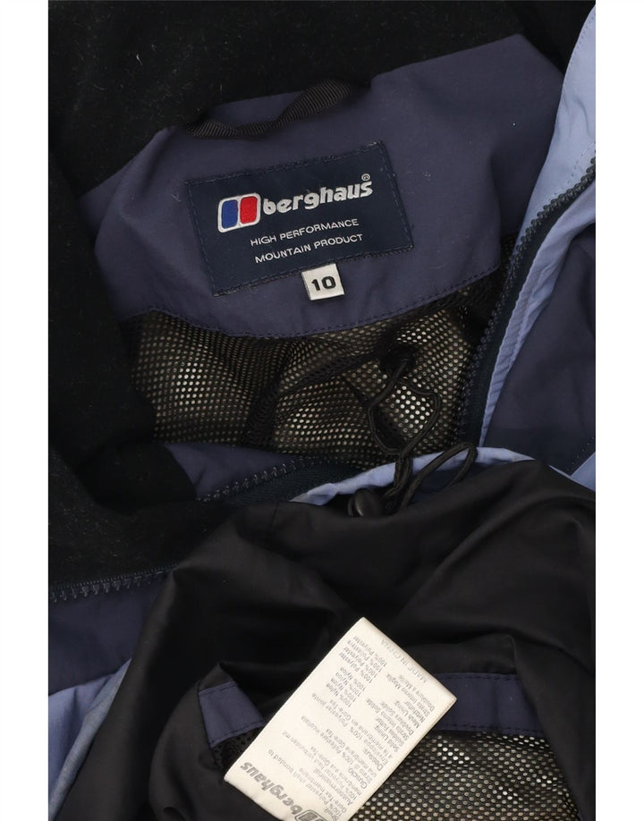 Berghaus Dame Oversized regnjakke UK 10 Small Blue Polyester