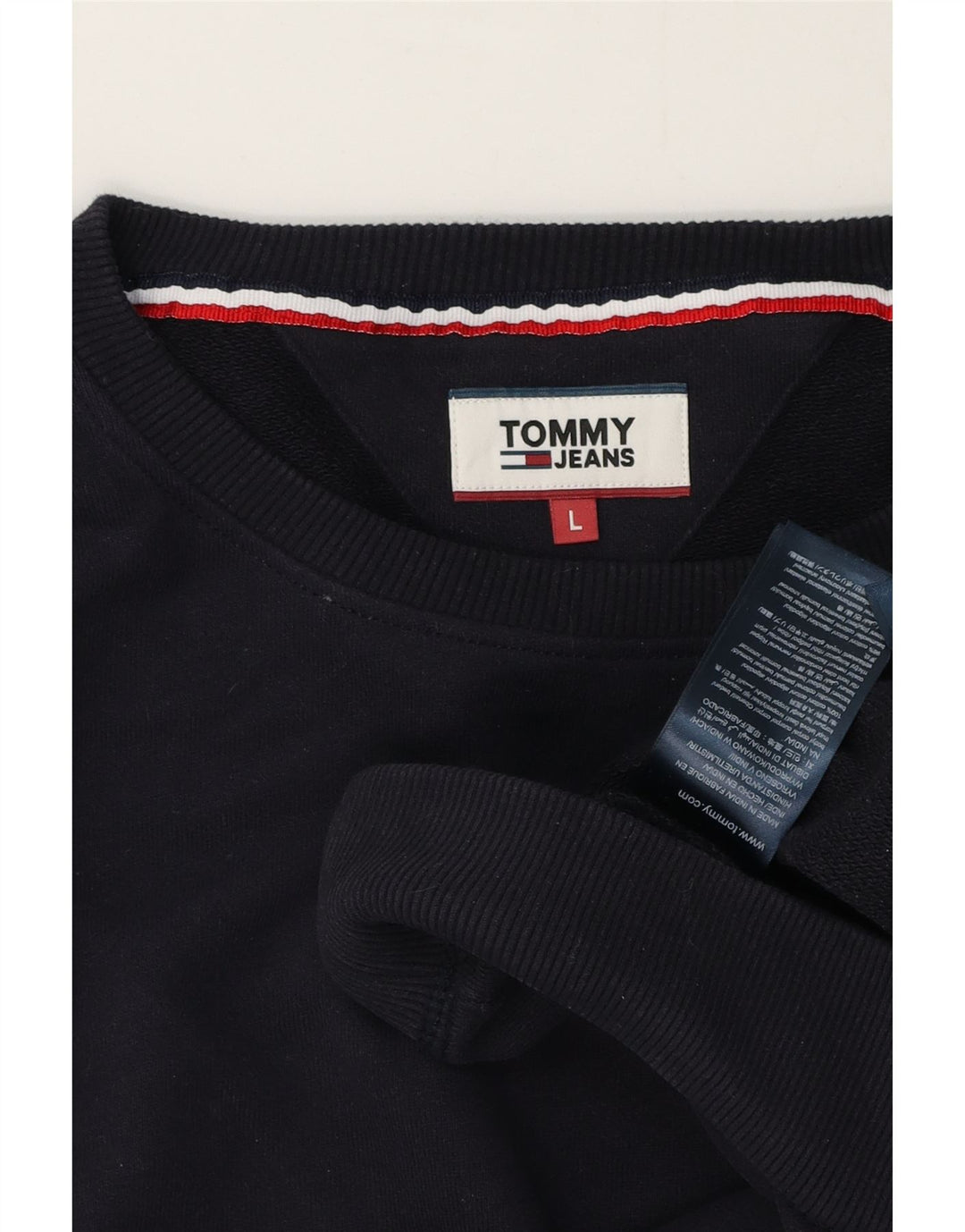 Tommy Hilfiger Herre Sweatshirt Jumper Stor Marineblå Bomuld