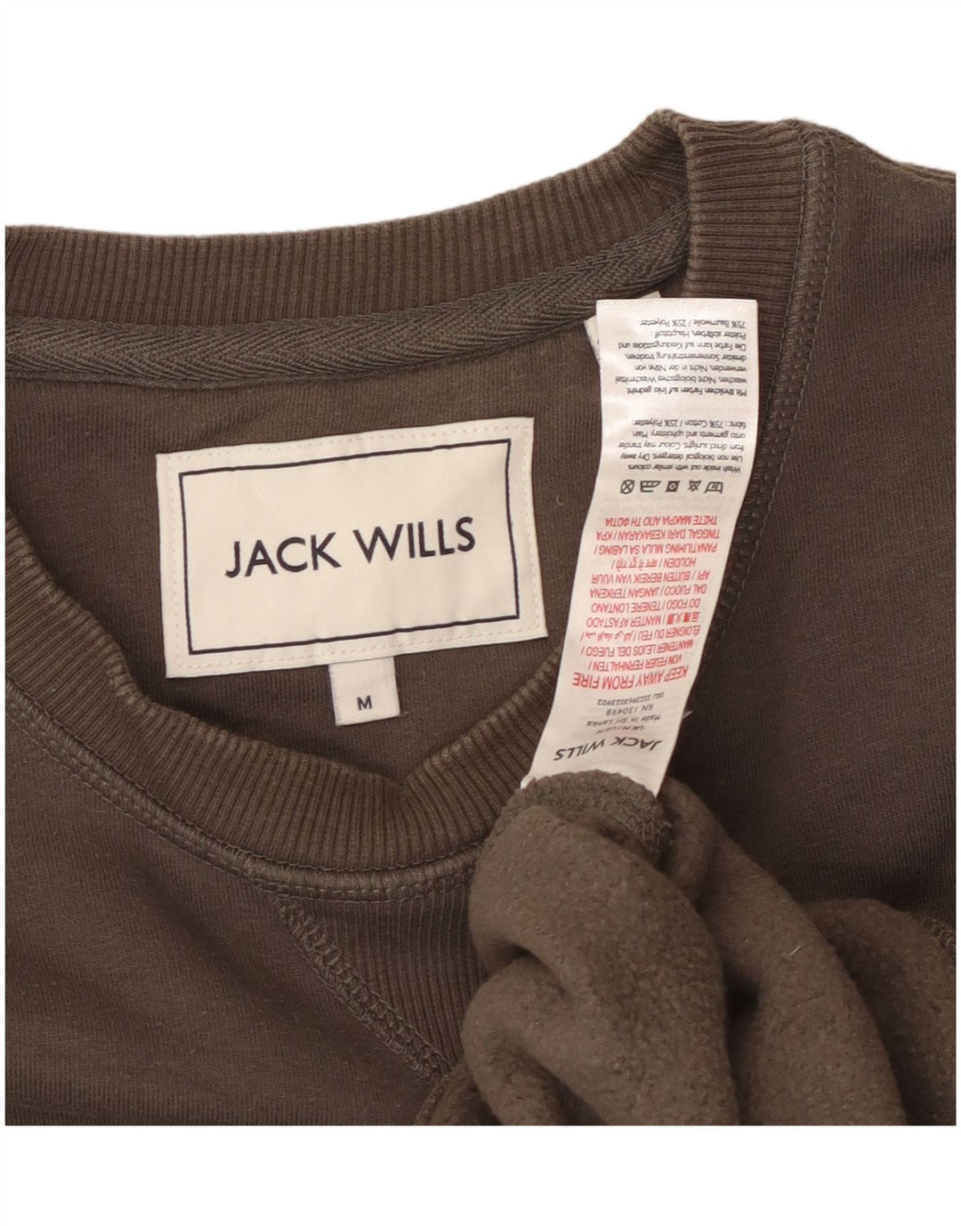 JACK WILLS Sweatshirt til mænd Medium Brun Bomuld