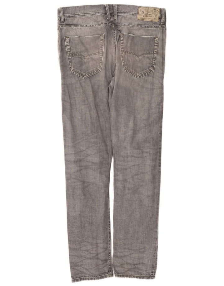 Diesel Herre Kakee Carrot Slim Jeans W32 L30 Grå Bomuld